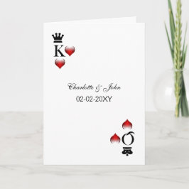 Cartões rsvp de casamento em Vegas