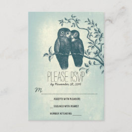 Cartões RSVP de casamento fofos e doces