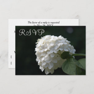 Cartões RSVP de Casamento Hydrangea Limão Branco