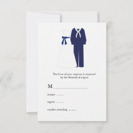 Cartões RSVP de Casamento Militar