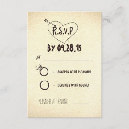 cartões RSVP de casamento modernos criativos