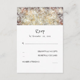 Cartões RSVP de Casamento Respiratório do Bebê Rus