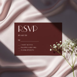 Cartões Rsvp de casamento rosa-claro