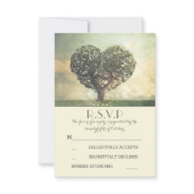 Cartões RSVP de Casamento Ruspente da Antiga Árvor