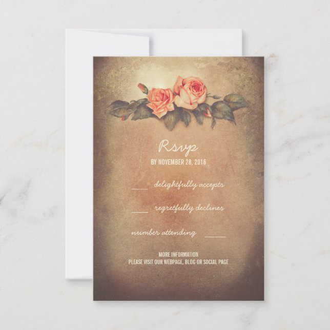 Cartões RSVP de Casamento Russo (Frente)