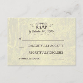 Cartões RSVP de Casamento Russo da Avenida Woodlan