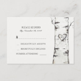 Cartões RSVP de Casamento Russo do Coração da Made