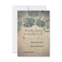 Cartões RSVP de Casamento Russo Sucultivos