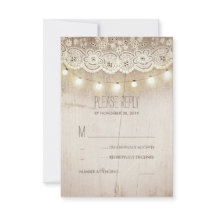 Cartões RSVP de Casamento Rustic Mason Jar