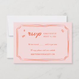 Cartões RSVP De Casamento Simples e Divertidos