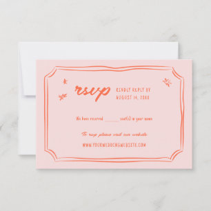 Cartões RSVP De Casamento Simples e Divertidos