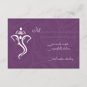 Cartões RSVP de Casamento Vighneshvara