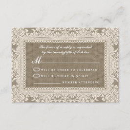 Cartões RSVP de Casamentos Brancos