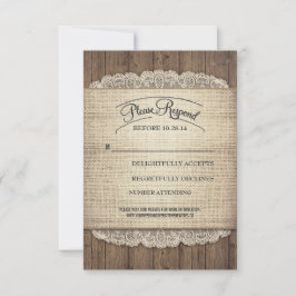 Cartões RSVP de Casamentos de Casas Rupias