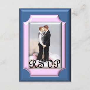 Cartões RSVP de Cerimônia de Compromisso/Casamento