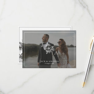 Cartões RSVP de Convite Elegante Clássico
