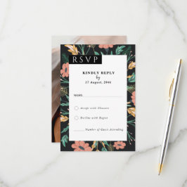 Cartões RSVP de Convites para Casamento Flor Sensí