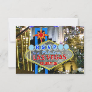 Cartões RSVP Eventos Especiais de Las Vegas