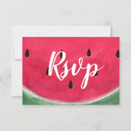 Cartões RSVP Para Casamento De Verão Com Melancia