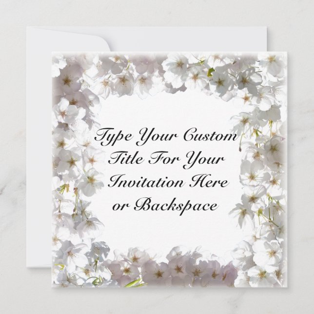 Cartões RSVP Personalizados para Convites de Flor  (Frente)