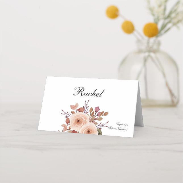 Cartões Rustic Boho Place (Frente)