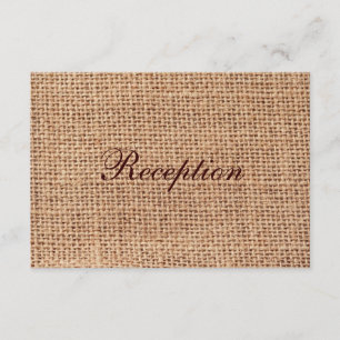Cartões rústicos da recepção de casamento de