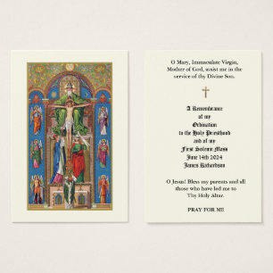 CARTÕES SAINT DE ORDENAÇÃO DE PADRE CATÓLICO