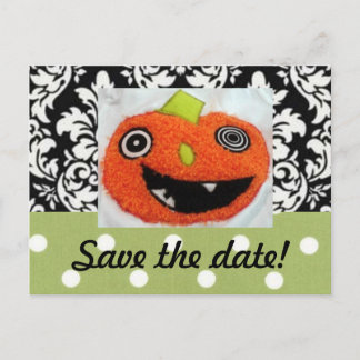 Cartões salve a data para o casamento de Halloween