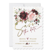 Cartões salve a data personalizados para o 50º cas