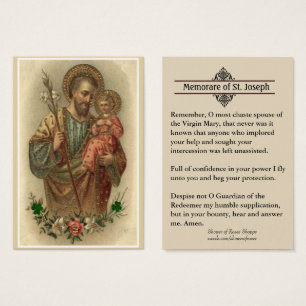 Cartões santamente da oração católica de St Jo