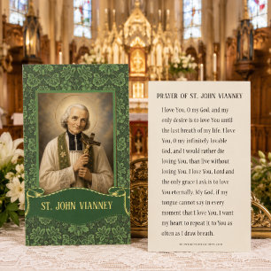 Cartões Santos Católicos de São João Vianney Tra