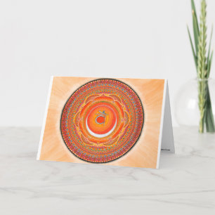 Cartões saudáveis Sacral Chakra Mandala
