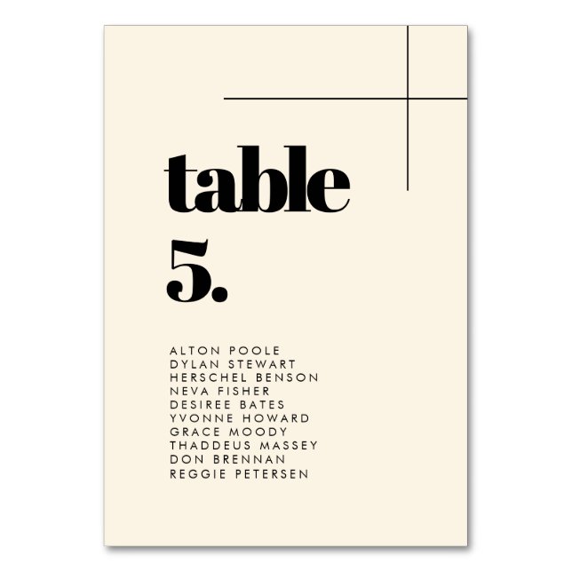 Cartões simples de assentos de casamento de Creme (Frente)