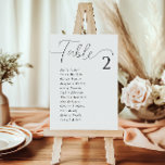 Cartões simples e elegantes de assentos de casamen<br><div class="desc">Apresentando nossos Cartões de Gráfico de Casamento Brancos Simples Elegante! Essas cartas oferecem uma combinação perfeita de sofisticação e simplicidade, ideal para qualquer caso elegante de casamento. Com o fundo branco limpo e o texto preto em negrito, encontrar seu assento nunca foi tão fácil. Personalizados com nomes personalizados, esses cartões...</div>