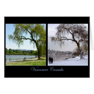 Cartões Vancouver Seasons Impressão Canadá Souveni