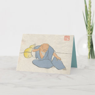 Cartões Vintage Inspirados Asiáticos - Zen master