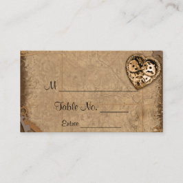 Cartões Vintage Steampunk Bride Place