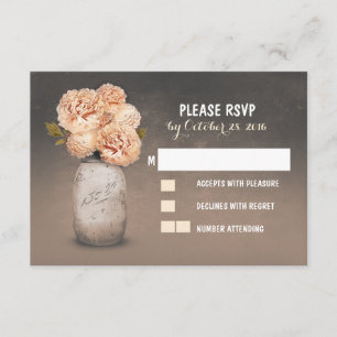 Cartões wedding bonitos pintados do frasco de