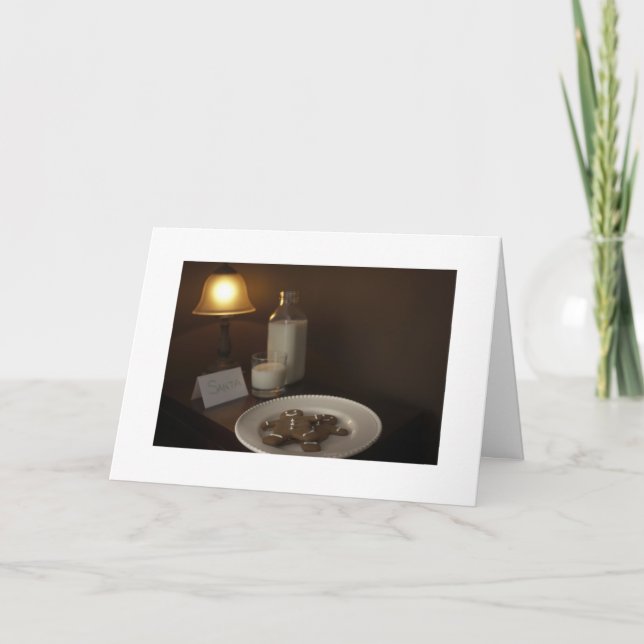 Cartões Xmas Personalizáveis Cookies Papai Noel (Frente)