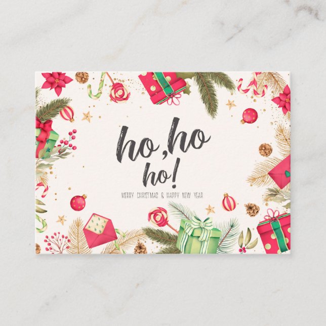 Cartões Xmas Vintage (Frente)