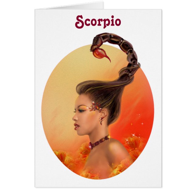 Cartões Zodiac - Fantasy Scorpio (Frente)