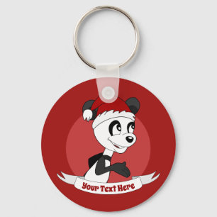 Cartografia de Natal com chaveiro de urso panda fo