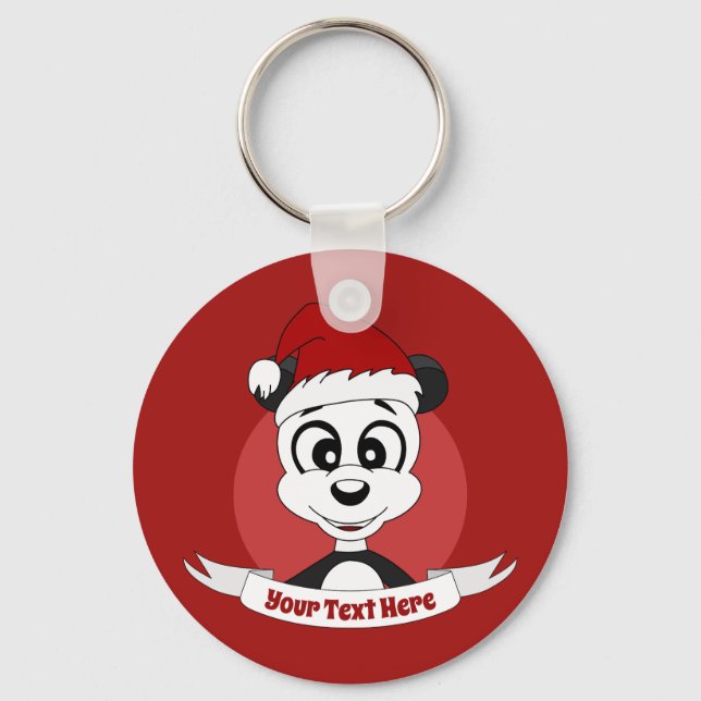 Cartografia de Natal com chaveiro de urso panda fo (Frente)