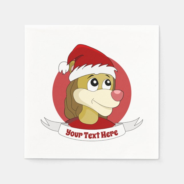 Cartografia de Natal com guardanapos de leão bonit (Frente)