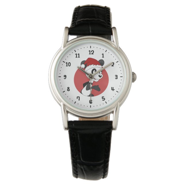 Cartografia de Natal com um lindo relógio panda ur (Frente)