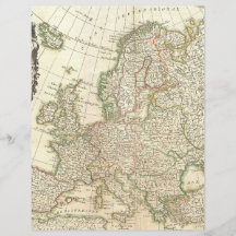 Cartografia geográfica mapa antigo Europa vintage