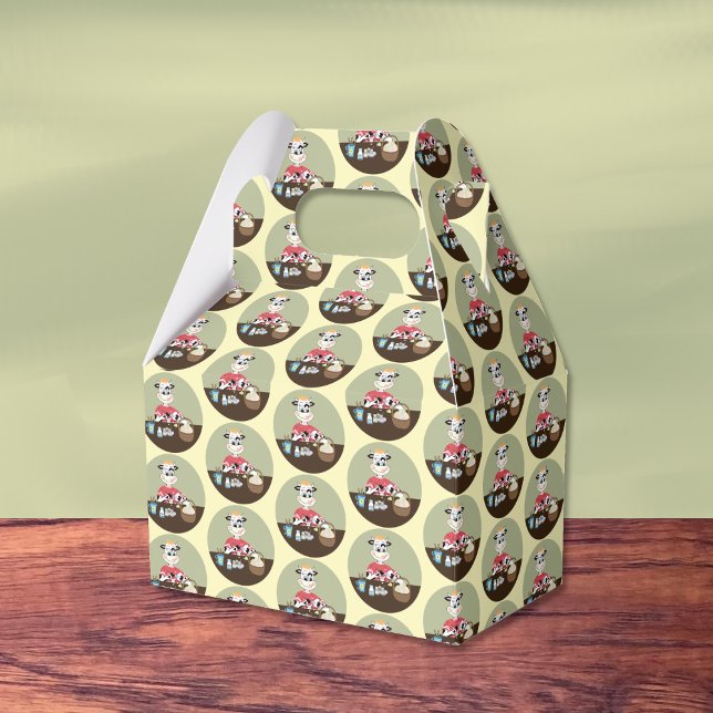 Cartografia vaca pintando Ovos de Páscoa Caixa de  (Criador carregado)