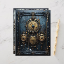 Cartolina de Artesanato de papel de inverno elegan