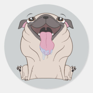 Cartonagem de Gesso Cartonagem Pug Dog Adesivos