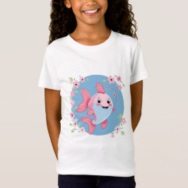 Cartoon Angler Girl T-Shirt
